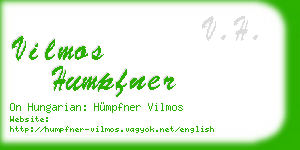 vilmos humpfner business card